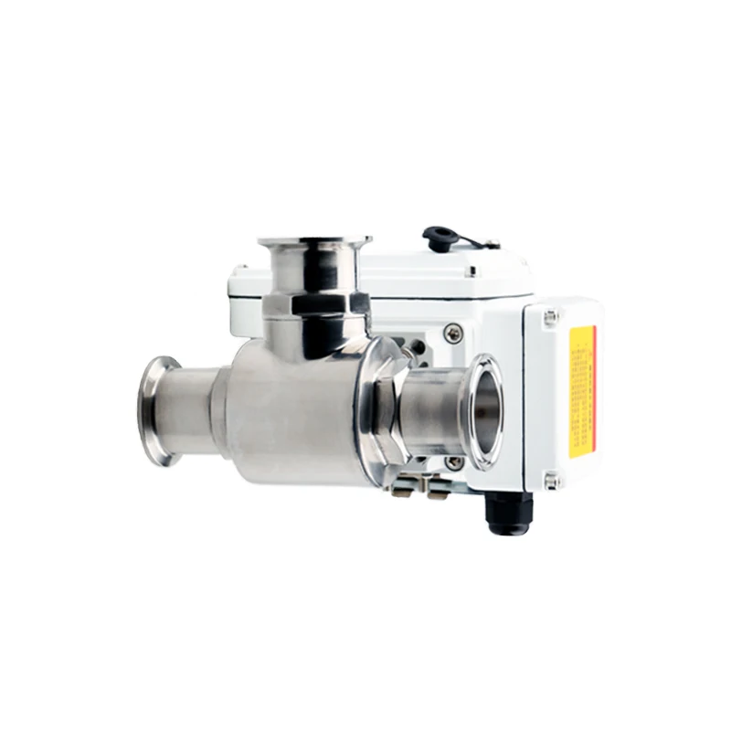 51mm 3-Way Electric Sanitary Quick Install Ball Valve Stainless Steel T/L type Tri-Clamp Motorized Ball Valves 220V 24V