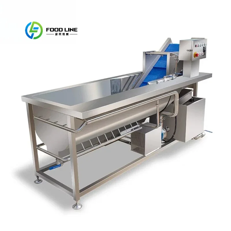 FL Citrus Washing Machine Vegetable and Fruit Automatic Bubble Vortex Vegetable Washing Machine Customized