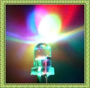HAILANGNIAO 100PCS 2PIN 5MM RGB 7 color Slow/ Fast flash LED light-emitting diode (LED) New   5mm RGB 7 color Slow flash LED