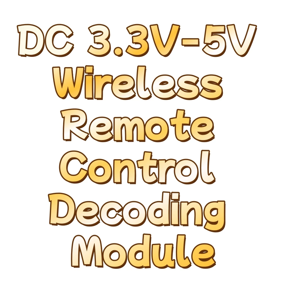 DC 3.3V-5V 무선 리모컨 디코딩 모듈 315mhz 433mhz 수신 모듈 4채널 조그/셀프락/인터락 기능
