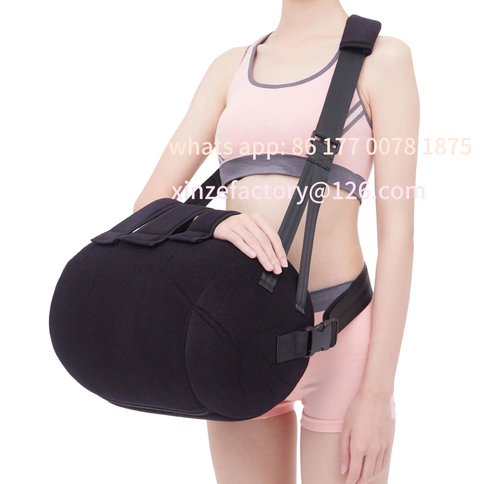 Customizable Abduction Sling with inflate Pillows, Shoulder Immobilizer Strap for Sleeping, Rotator Cuff Surgery