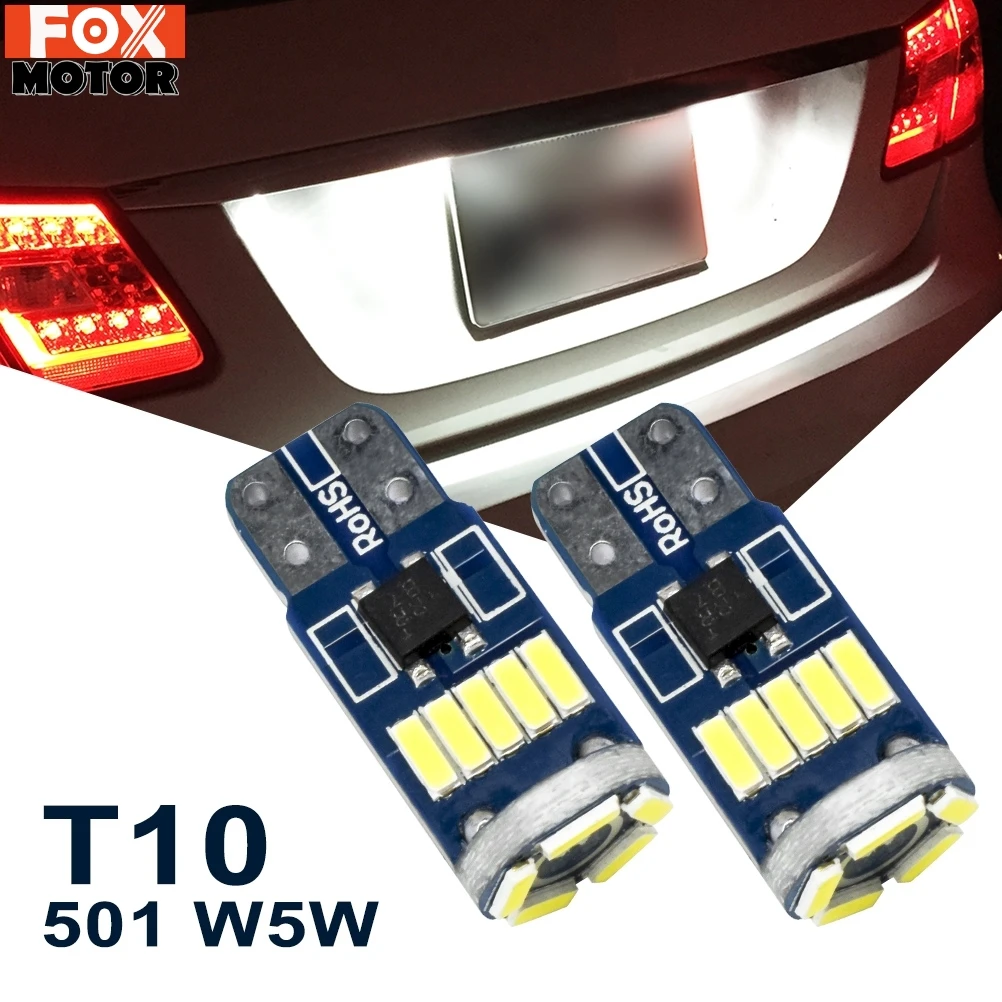 T10 LED Bulbs Xenon White 168 2825 175 W5W 194 LED Replacement Bulbs for Car Interior Dome Map Door Number License Plate Lights