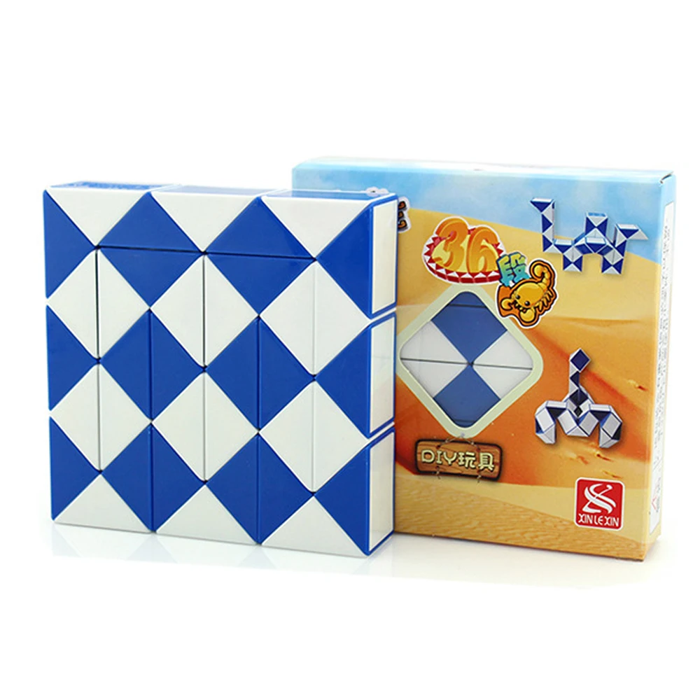 Transformable Snake 36 PCS Magic Puzle 3D Cube Boys Puzzel Toy for Child 3yrs 5yrs Boy Item Children Age 5 to 6 Years Old Puzzls