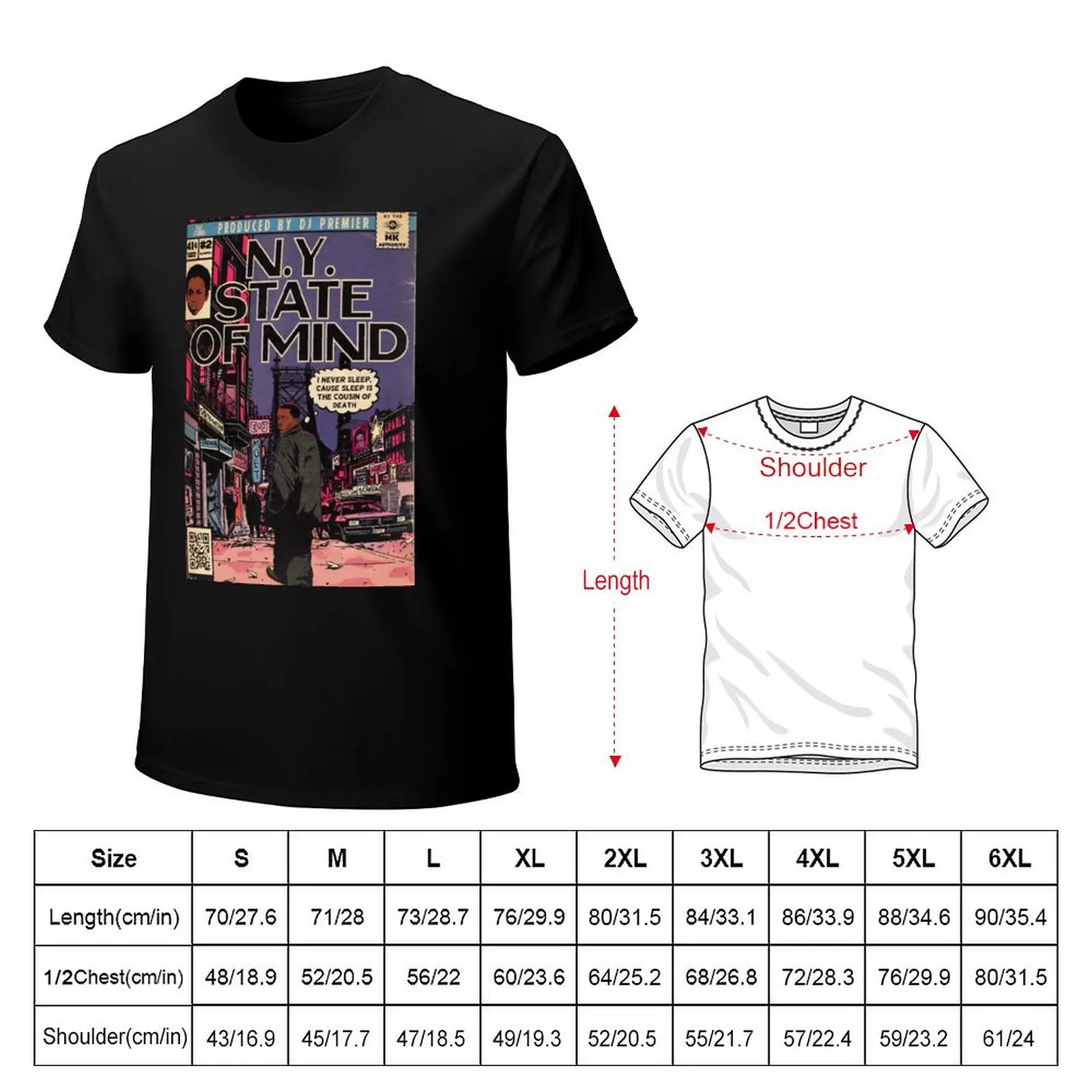 Illmatic Album N.Y. State of Mind - N.Y. State of Mind Album Illmatic T-Shirt UV Protection Outdoor Tee Shirt