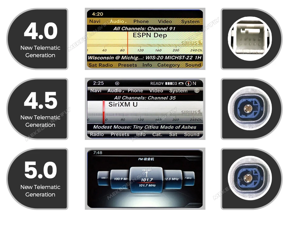 MEKEDE EU Duty Free Qualcomm Snapdragon 680 für Mercedes Benz C W205-GLC 2014 - 2018 NTG5.0 System Autoradio Intelligentes System Multimedia-Player Kabelloses Carplay Android Auto 4G DSP GPS-Navigation WIFI 1920*720 – Detail 4