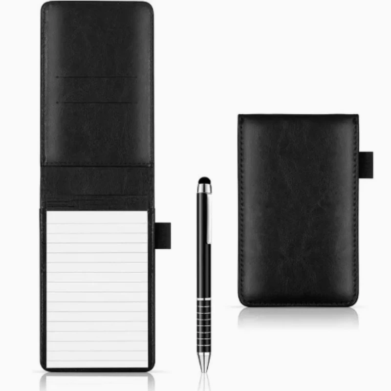 Libreta Portátil A7, Mini Libreta de Bolsillo Multifuncional, Libreta de Notas para Negocios y Trabajo con Bolígrafo