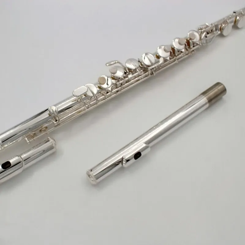 New Alto Flute G Tune 16 Closed Hole Mosaic shells Keys Sliver Plated Musical Instrument with case free shipping