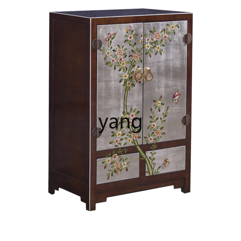 

XYY new Chinese-style painted chest cabinet modern simple rural solid wood bedroom storage cabinet