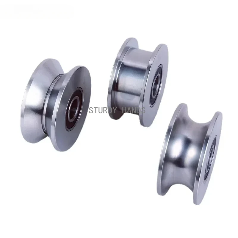 1 stainless steel track pulley bearing wheel V/U/H-type steel wire rope lifting sliding door roller