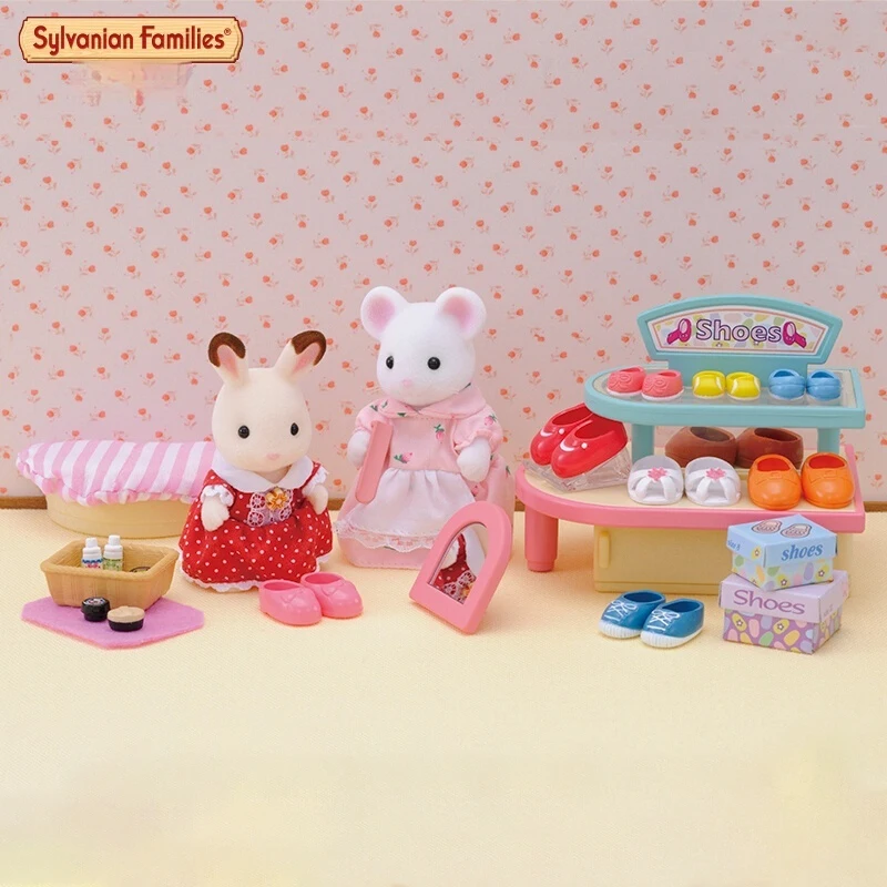 Authentic Sylvanian Families Anime Character Simulation Playhouse Toy Room Decoration Toy Christmas Gift