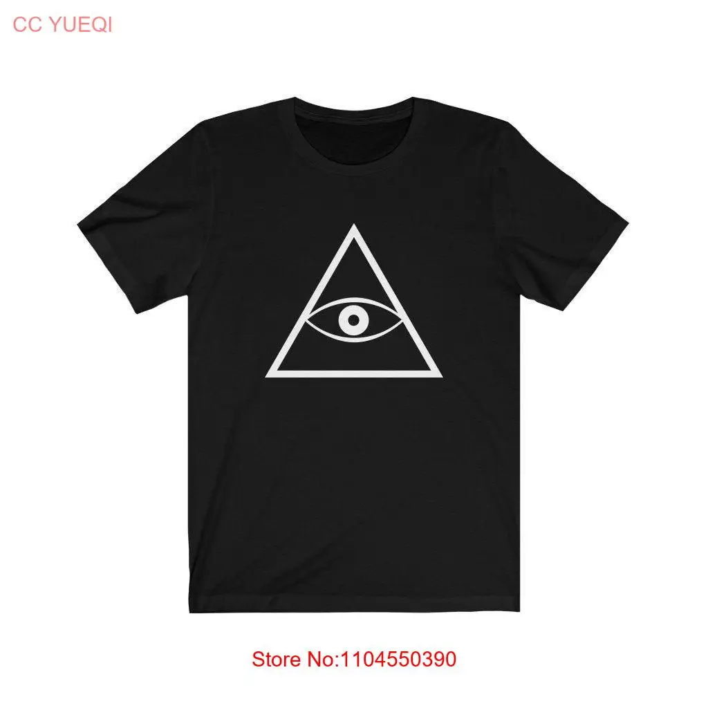 All Seeing Eye Triangle 3rd T shirt long or short sleeves