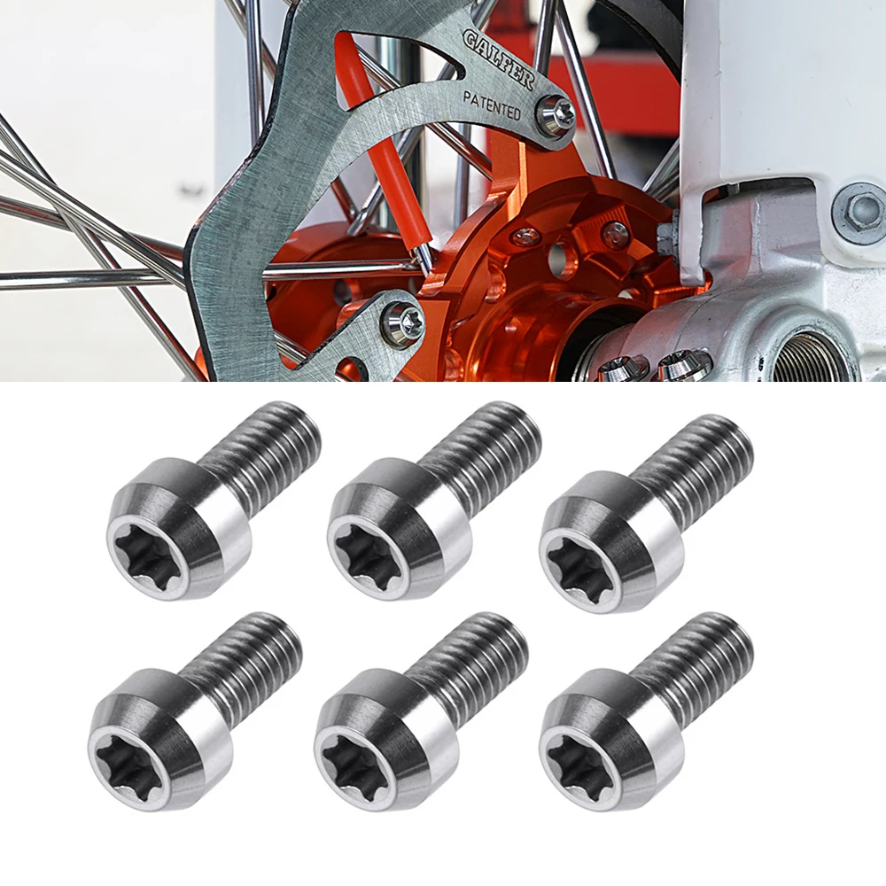 

M6x12 Rear Front Brake Disc Rotor Bolt Screw Kit For KTM 125-530 SX SXF XC XC-F EXC EXC-F XCW XCF-W 6 Days TPI Husaberg TE FE