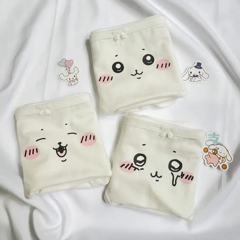 Randomly Select One Kawaii Chiikawa Anime Cotton Underpants Cute Hachiware Usagi Cartoon Sweet and Fresh Boxer Brief Girls Gifts