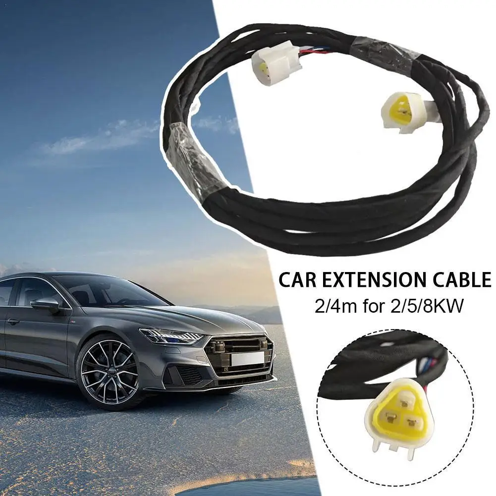 2/4M 12v Diesel Heater Lcd Screen Extension Cable 5kw 2kw 8kw Diesel Heater Diesel Heater Cable Adapter Car Accessories