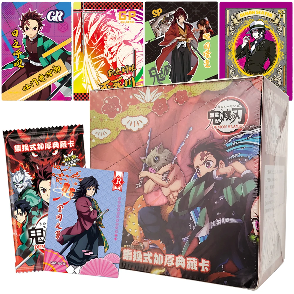 

Demon Slayer Japanese Adventure Anime IP Creative Peripheral Popular Protagonist Kamado Tanjiro Agatsuma Zenitsu Exquisite Cards