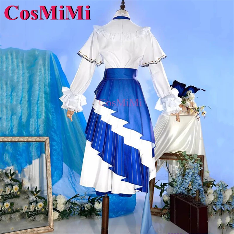 أزياء CosMiMi أنيمي VTuber Elira Pendora التأثيرية النبلاء والمضيفين فستان خادمة أنيق كرنفال ملابس لعب الأدوار