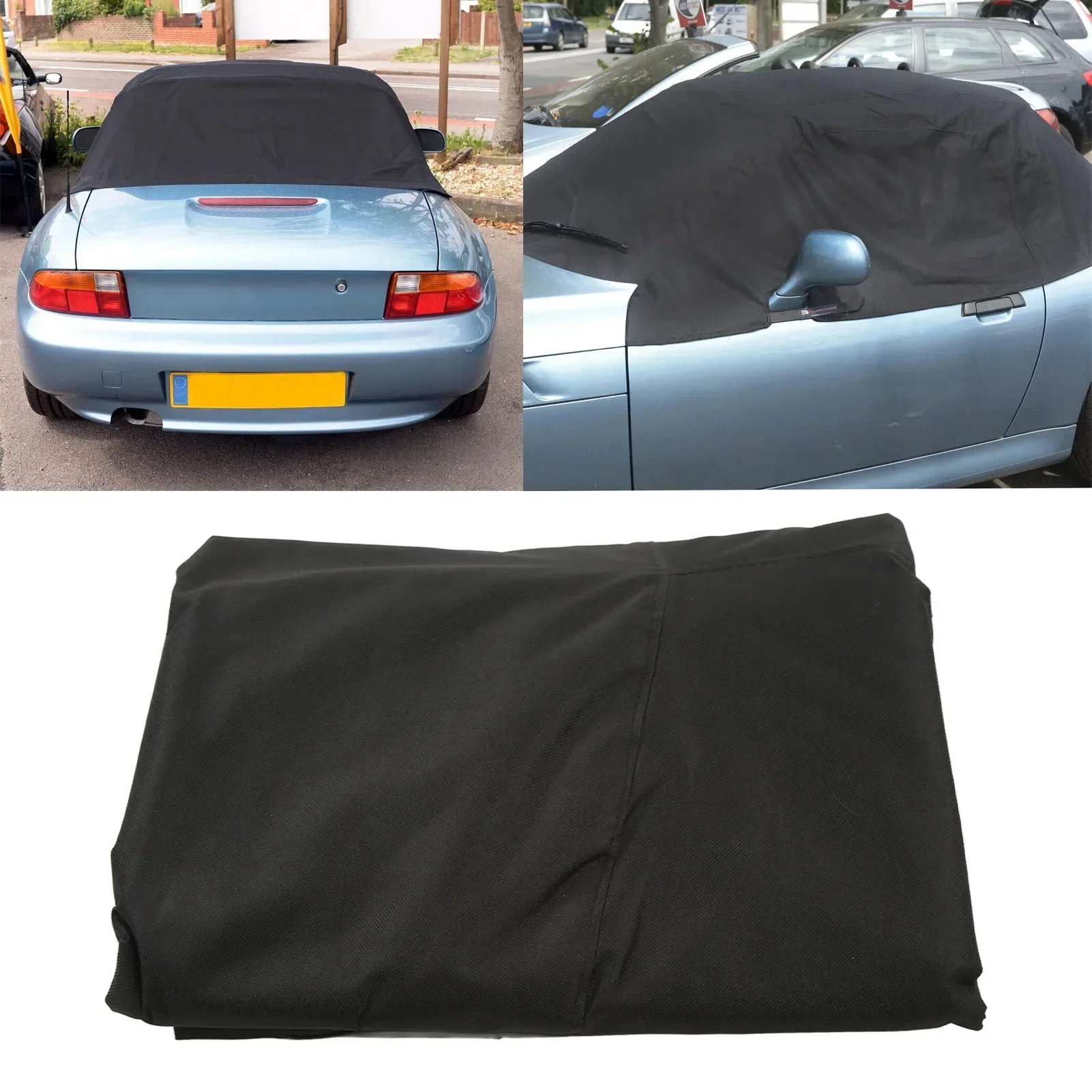 

Fit for BMW Z3 Soft Top Roof Waterproof Protective Cover PU Coated Woven Polyester Durable Dustproof Anti UV Sun Shade Cover