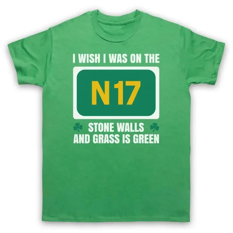 SAW DOCTORS I WISH WAS ON THE N17 STONE WALLS IRISH MENS WOMENS T SHIRT
