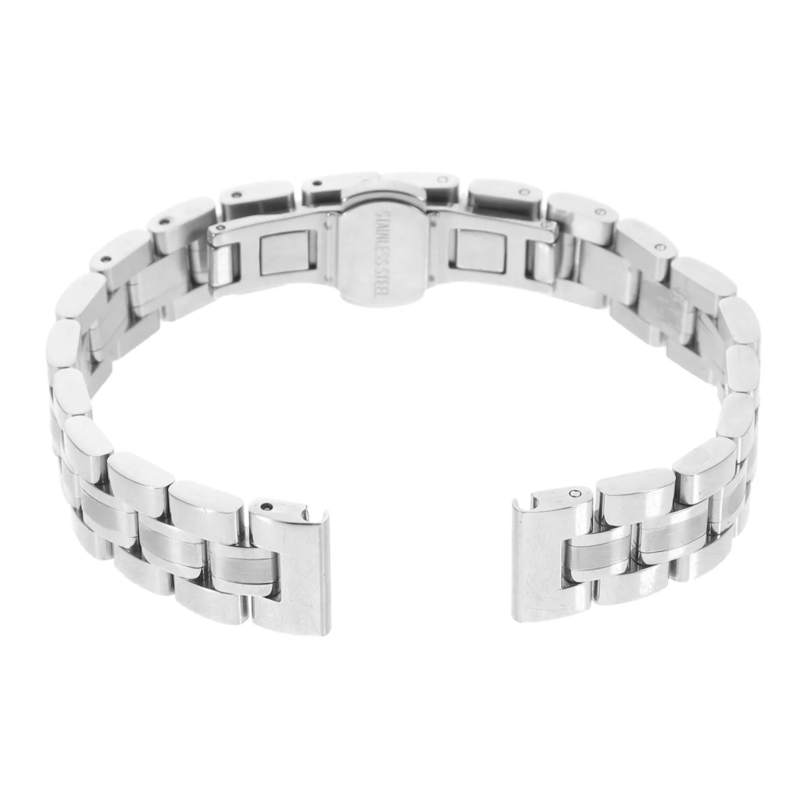 

Серебряный ремешок для часов из нержавеющей стали, 14 мм, сменный ремешок для всех совместимых моделей, модный, вневременной дизайн, надежная застежка