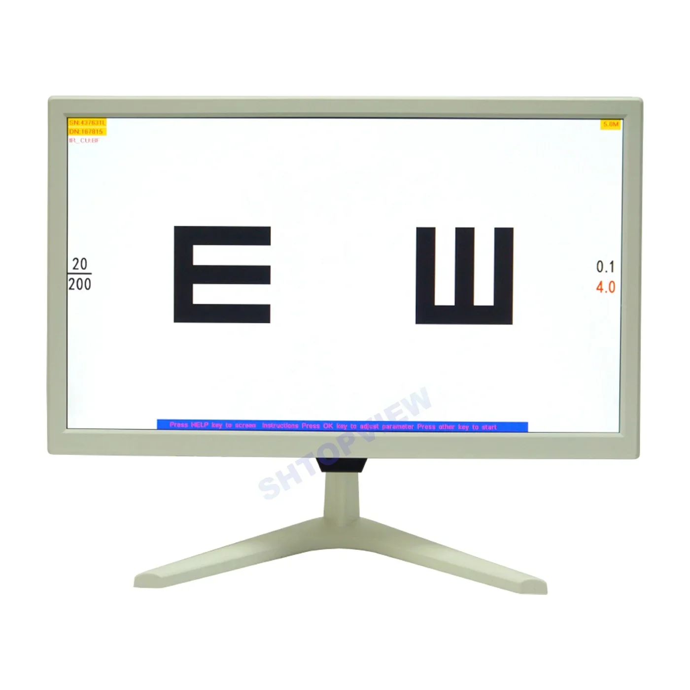 SHTOPVIEW Chart Monitor- LED Chart Visual Avuity Chart  Screen K-185