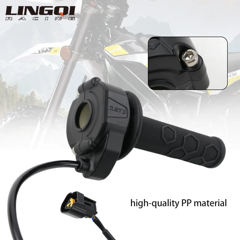 

LINGQI RACING Throttle Turn Grip Handlebar Accelerated Handle Throttles For Ultra Bee UltraBee Electric Vehicle Bike Motocross