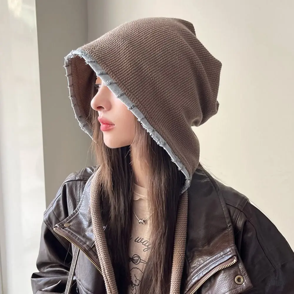 Fashion Retro Wasteland Sweet Hat Vintage Korean Bow Knitted Hat Weave Warm Knit Pullover Cap Apparel Accessories