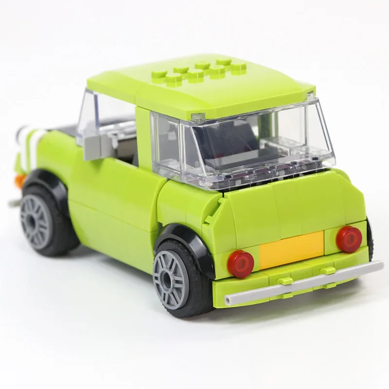 Bausteine Mini mr. Beans grüne Autos erie Figuren Ziegel Modell pädagogisch kompatibel mit b