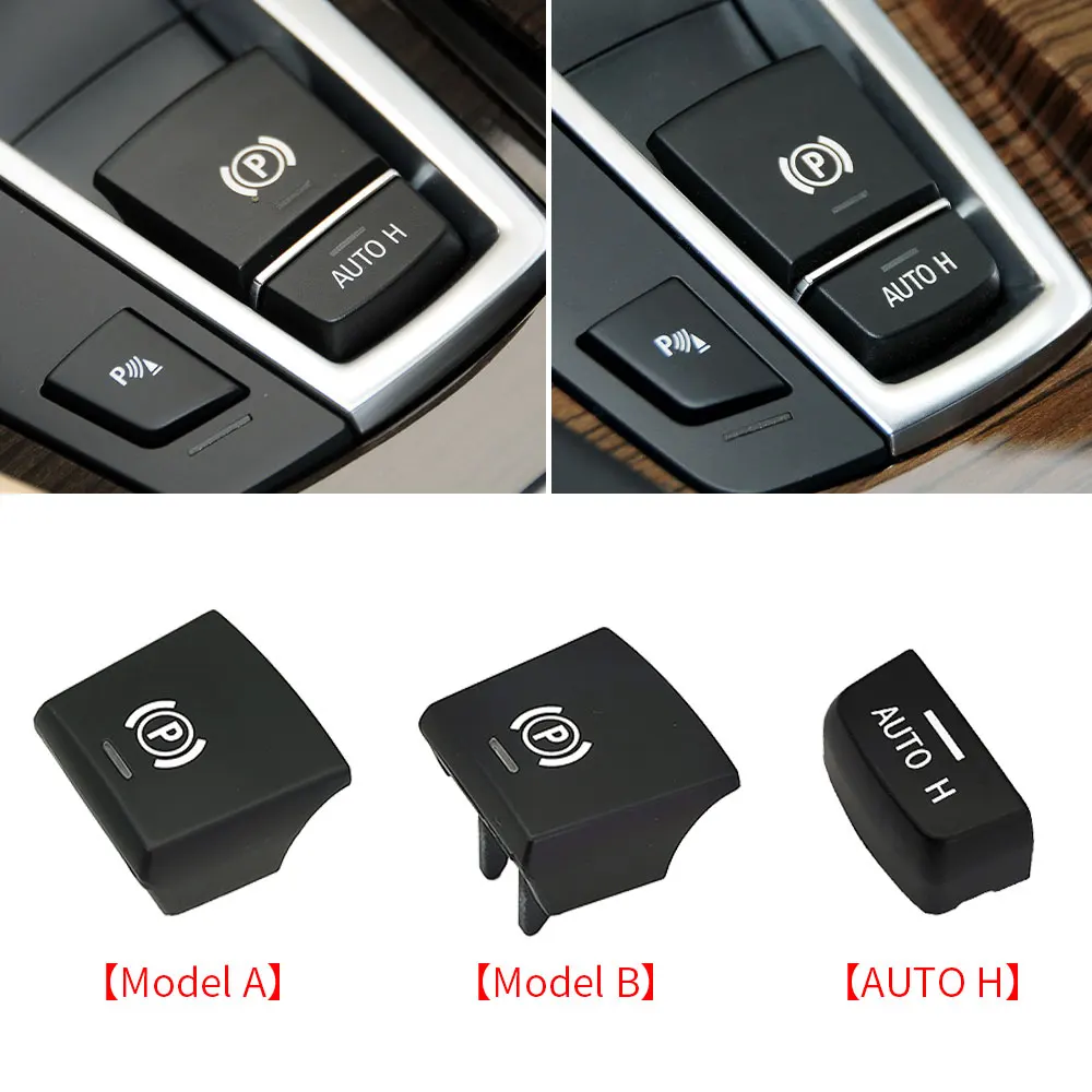 For BMW F10 F02 F07 F25 F26 F15 F16 Car Parking Hand Brake Park Control Switch Button Accessory For BMW 5 6 7 Series X3 X4 X5 X6