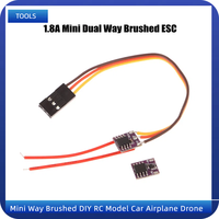 1S Electronic Speed Controller 1.8A Dual Way Brushed ESC Hollow Cup Motor Mini Way Brushed DIY RC Model Car Airplane Drone