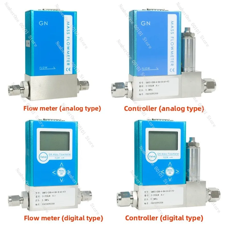 High precision gas mass flowmeter controller nitrogen compressed air oxygen argon small flow monitoring control