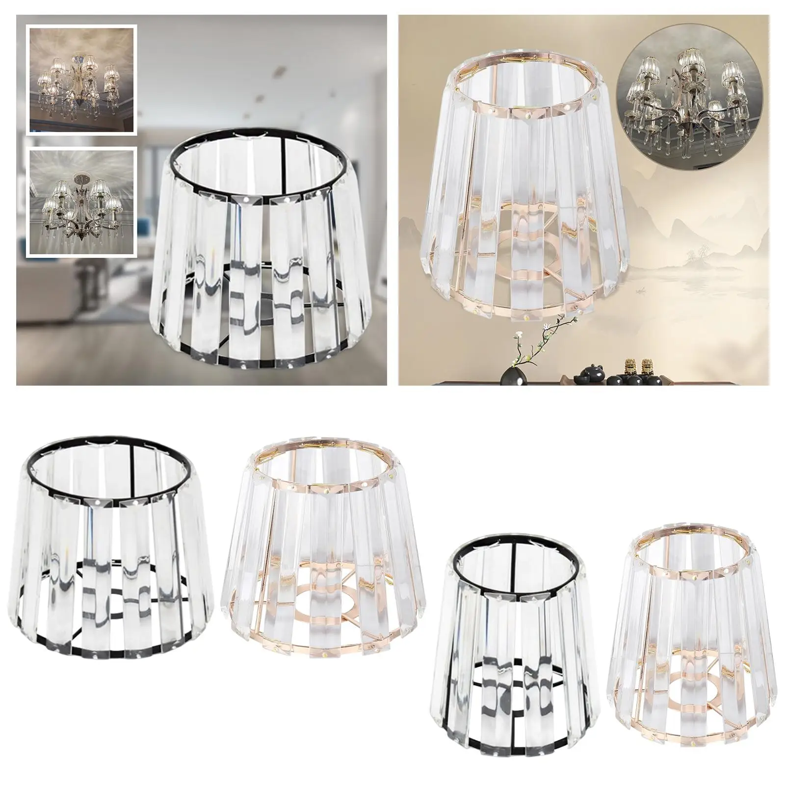 Table Lamp Shade, Drum Lampshade Modern Barrel Light Lamp Shade Cover Chandelier Fixture Lamp Shades for