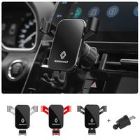 Gravity Car Phone Holder Auto Air Vent Clip Mount Cell Phone Stand For Renault Clio 3 4 Trafic Logan Captur Sparco Megane 4 2 3