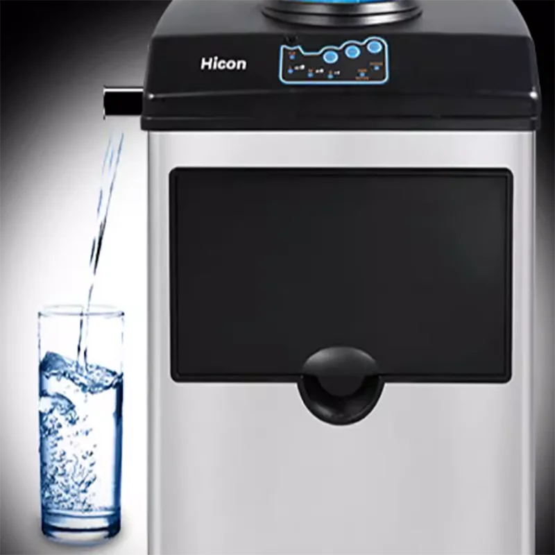 

Ice Maker Commercial Ice Making Machine Household Ice Maker Machine Barrelled Water Manual Filling with Hidden Faucet