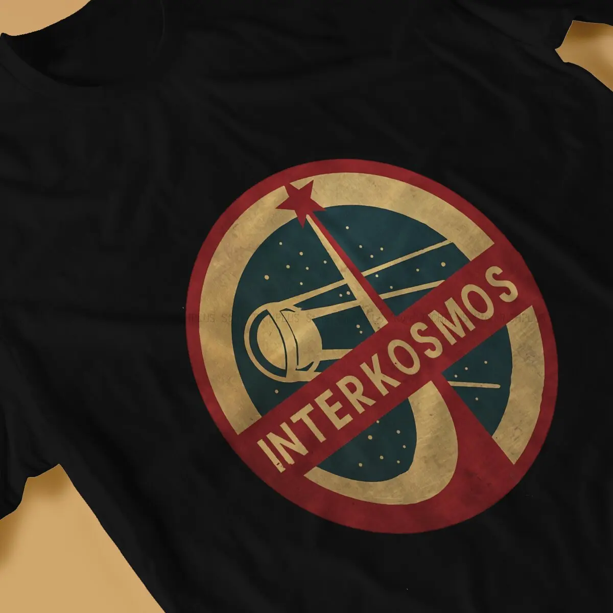 Vintage Interkosmos Space Program Sputnik Satellite TShirt Russian USSR CCCP Polyester T Shirt Hot Sale Stuff For Men Women