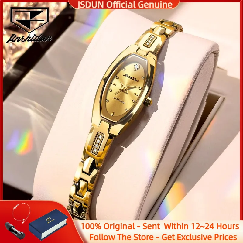 

JSDUN 6531, модные простые женские часы, классические водонепроницаемые часы из вольфрамовой стали, элитные брендовые женские кварцевые часы, лучший люксовый бренд