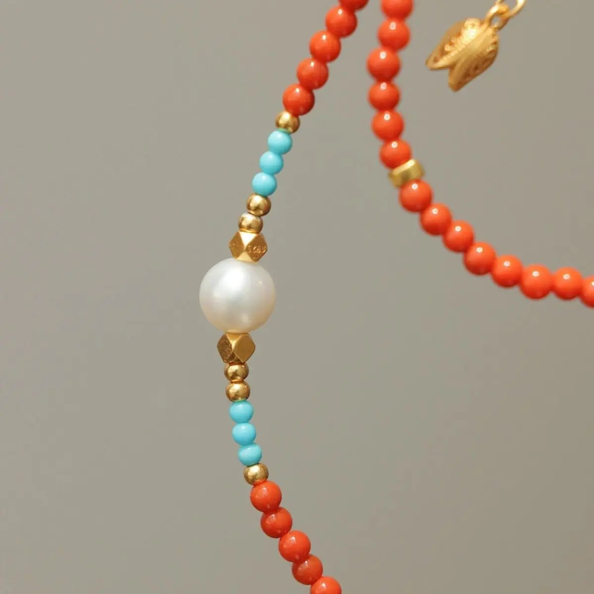 معدل مراجعة إيجابي طبيعي سيتشوان جنوب الأحمر Xiaomi الخرز سلسلة الترقوة اللؤلؤ النقل حبة قلادة مع سحر متعدد الاستخدامات #4