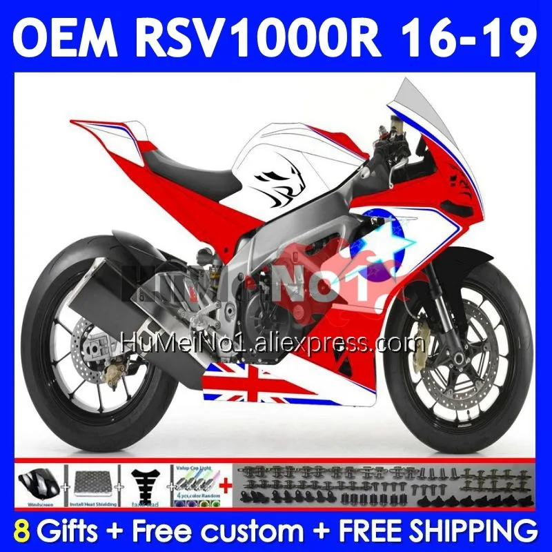 

Injection Bodys For Aprilia RSV 1000 R RR 1000R 316No.118 RSV1000 16 17 18 19 Blue stars RSV1000RR 2016 2017 2018 2019 Fairing