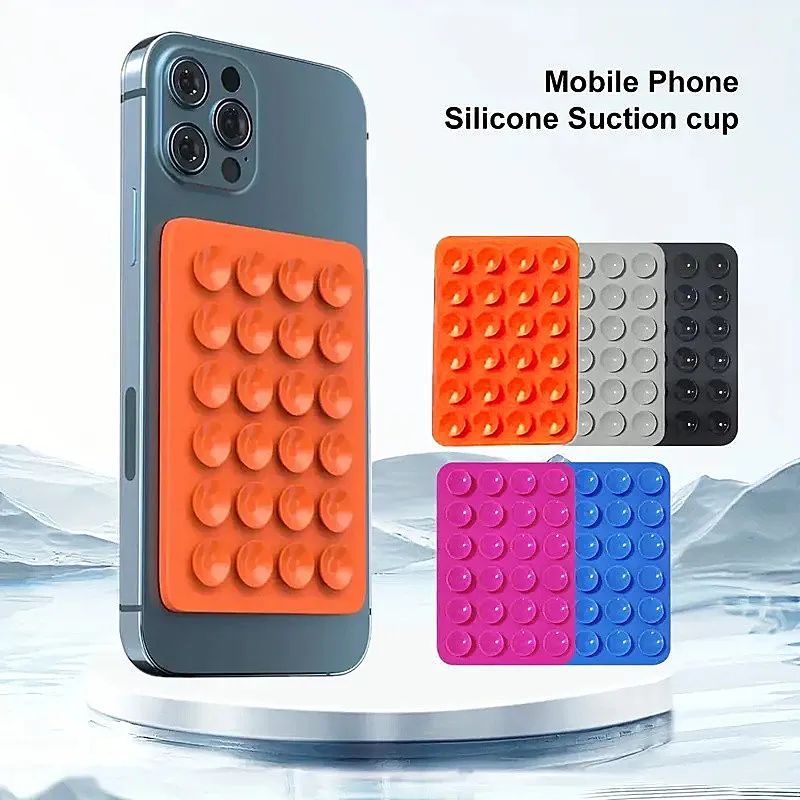 Support de téléphone à ventouse en Silicone, support Mobile adhésif étanche pour miroir de cuisine, salle de Yoga, facile à installer et à retirer