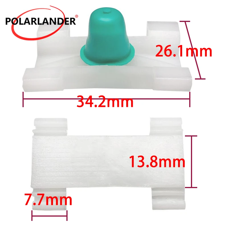 Car Door Guard Inventory Fast Deliver Plate Fastener Interior Plastic Fixed Clip Material: Plastic 50PCS D285  Auto Fastener