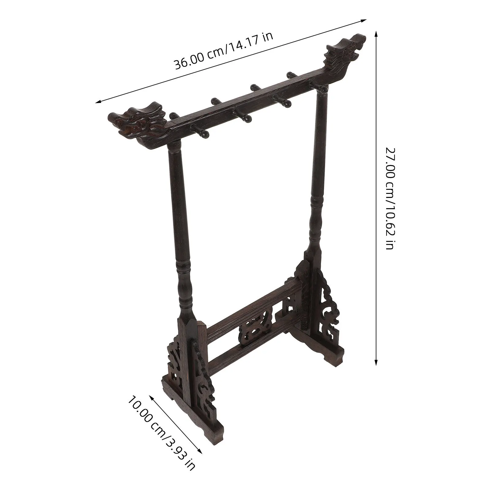 حامل فرشاة صيني تقليدي، حامل قلم فرشاة الخط الخشبي، رف تخزين سطح المكتب، مستلزمات مكتبية عملية #5