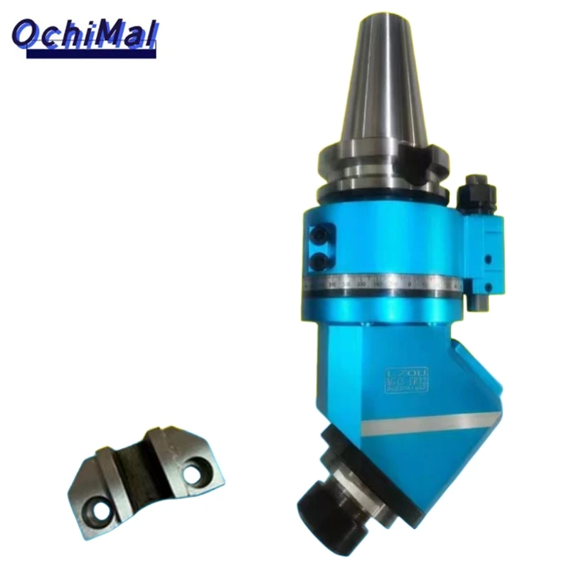 CNC Angle Milling Head 45 Degree Angle Head BT40 BT50 Tilting Angle Head Side Milling Shank