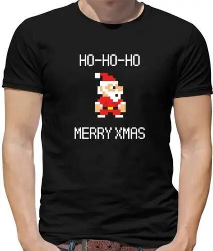 8 Bit Santa Herren - Weihnachten Geek - Claus - Vater - Nerd