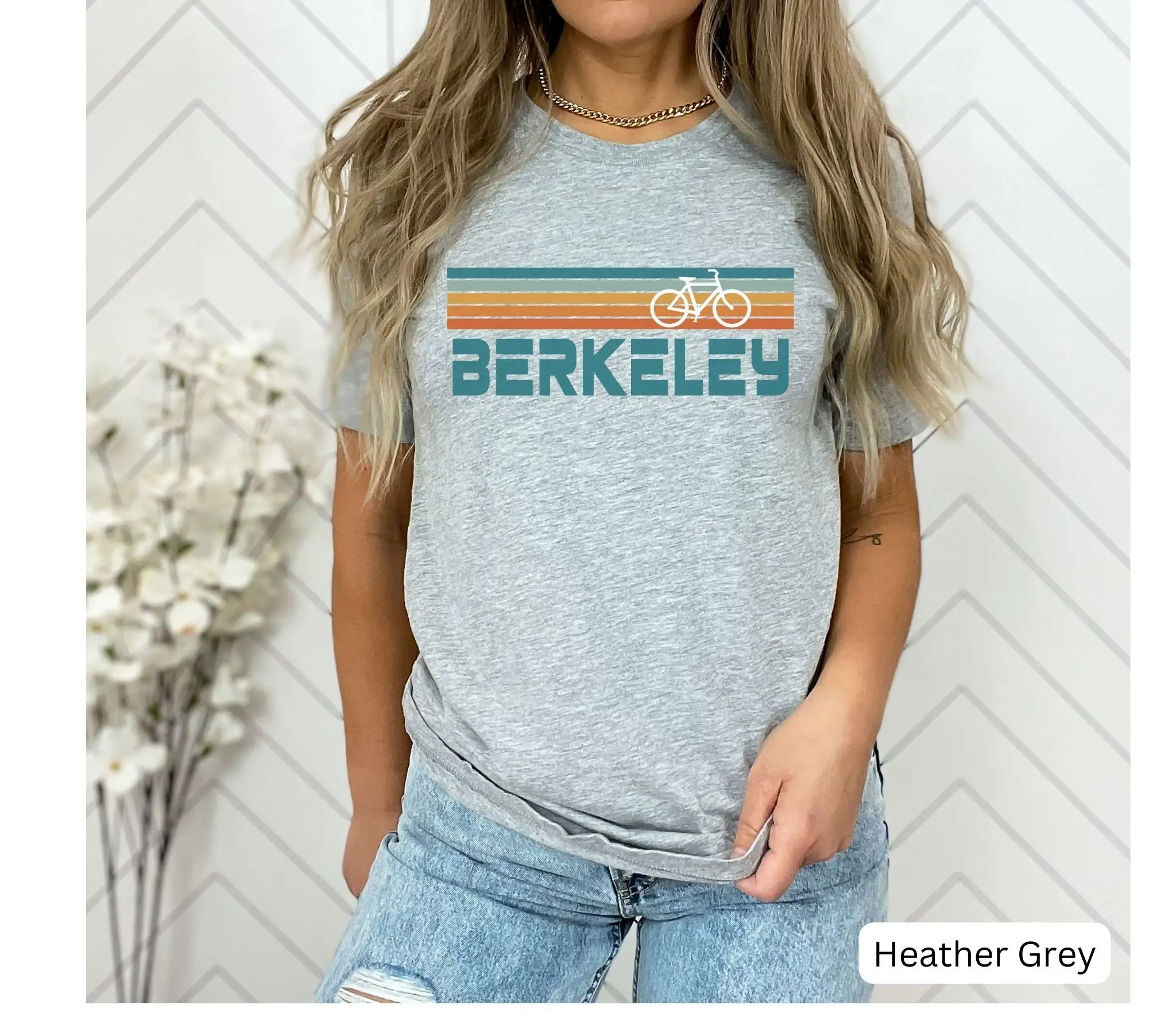 Berkley T Shirt Biking Travel California Bike Cali Souvenir Mountain