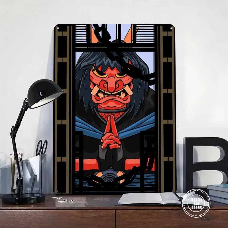 Travel Demon Poster Customized Vintage Metal Signs Wall Art Retro Tin Plaque for Decoration Home Decor Items Bar Accessories