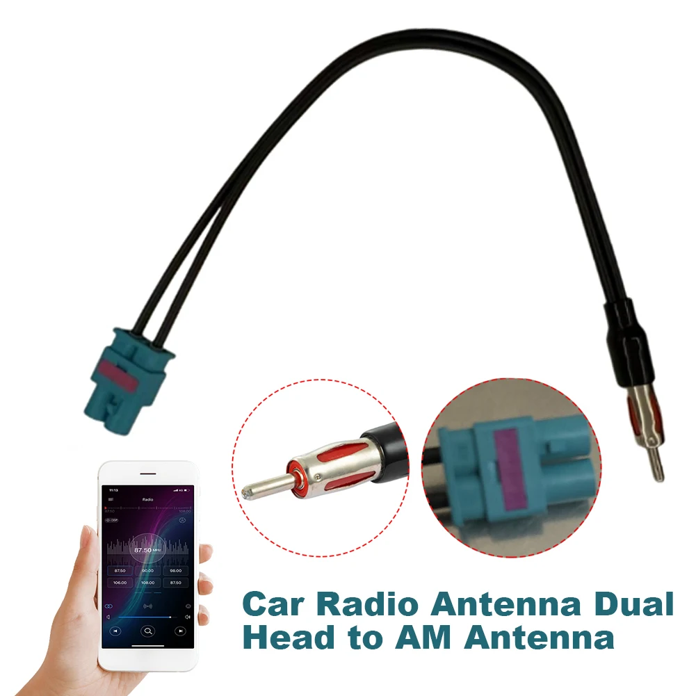 Car Radio Audio Cable Adaptor Antenna Radio Adaptor Antenna Dual Fakra - Din Aerial Antenna Adaptor for VW RNS510 RCD510 Jetta