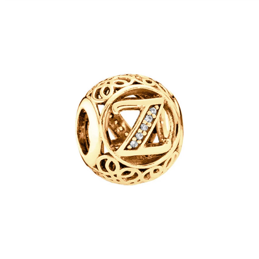 حار بيع كلاسيكي 26 حرف سحر الخرزة صالح الأصلي الأوروبي 925 فضة مجوهرات و DIY بها بنفسك صنع سوار فريد حلية