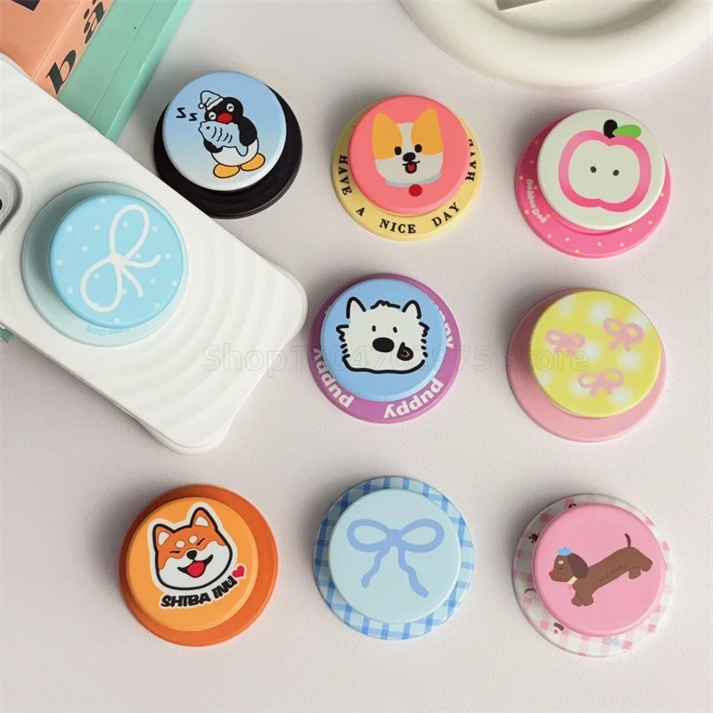 

Cute Companion Cartoon Animals Magnetic Phone Grip Stand for iPhone 17 and Pad Magsafe Smart Tok Holder Magnetic Phone Holder