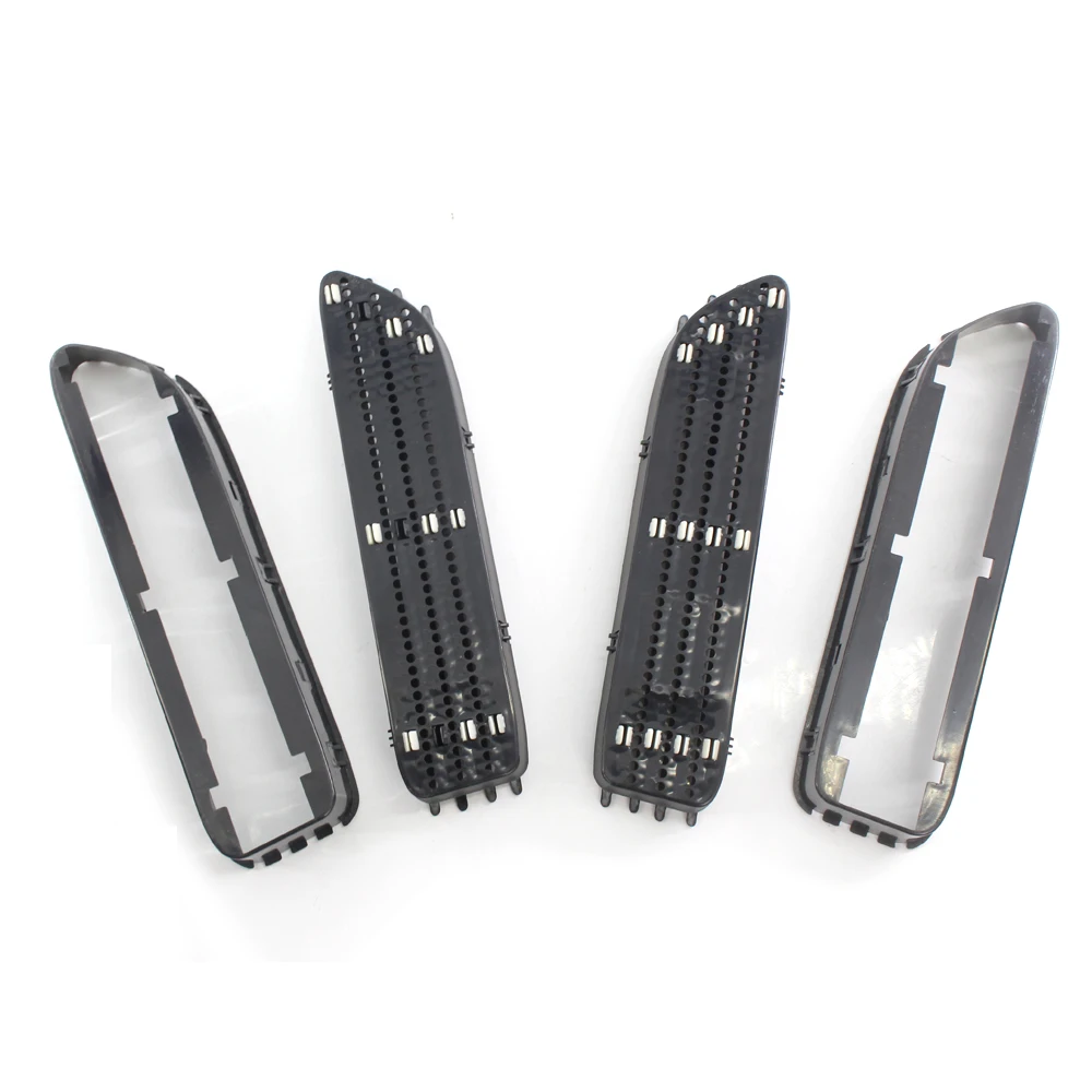 

Replacement Matte Black Side Grill Grille Fender Vents Decoration Fits For BMW E46 01-06