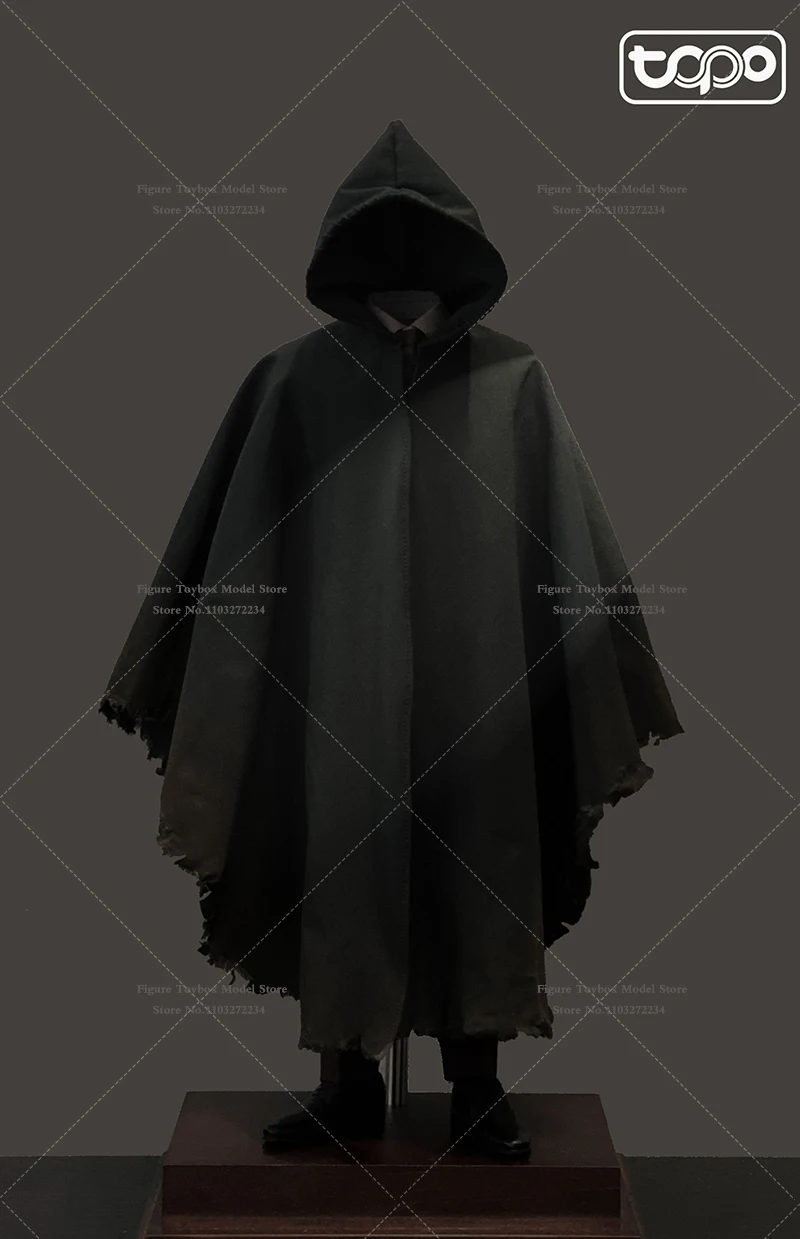 TOPO STUDIO TP018 1/6 Ranger Aragon Black Hood Cloak Top Clothes Accessory For 12