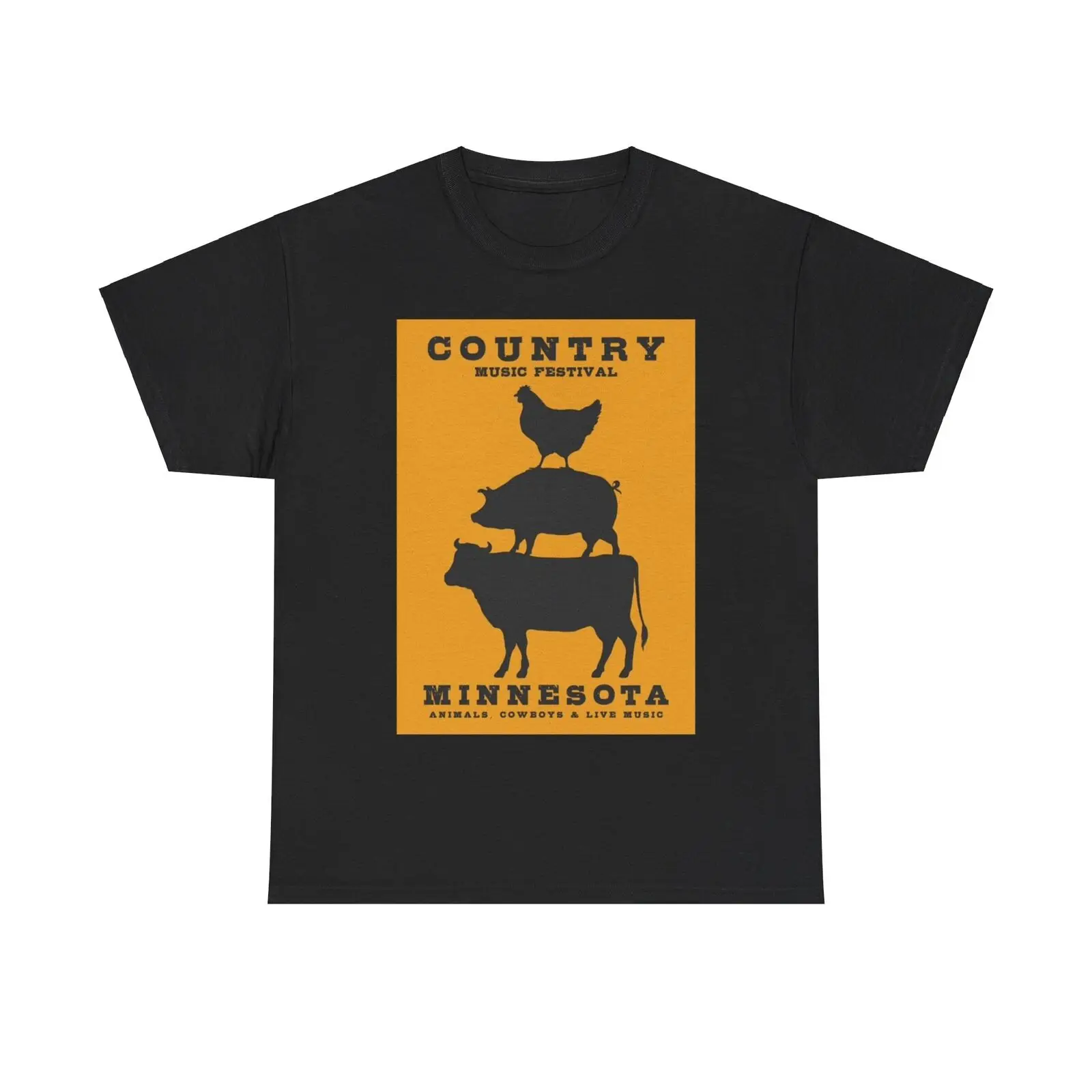 Country Fest Music Festival T Shirt Minnesota Livestock Heavy Cotton